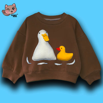 Duck & Duckling Tee - Brown