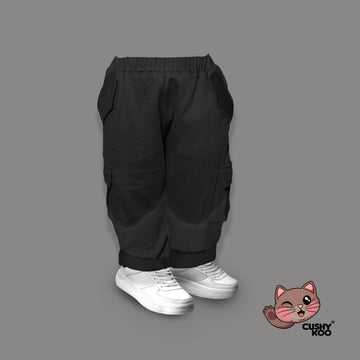 Kid's Cargo Pants - Black