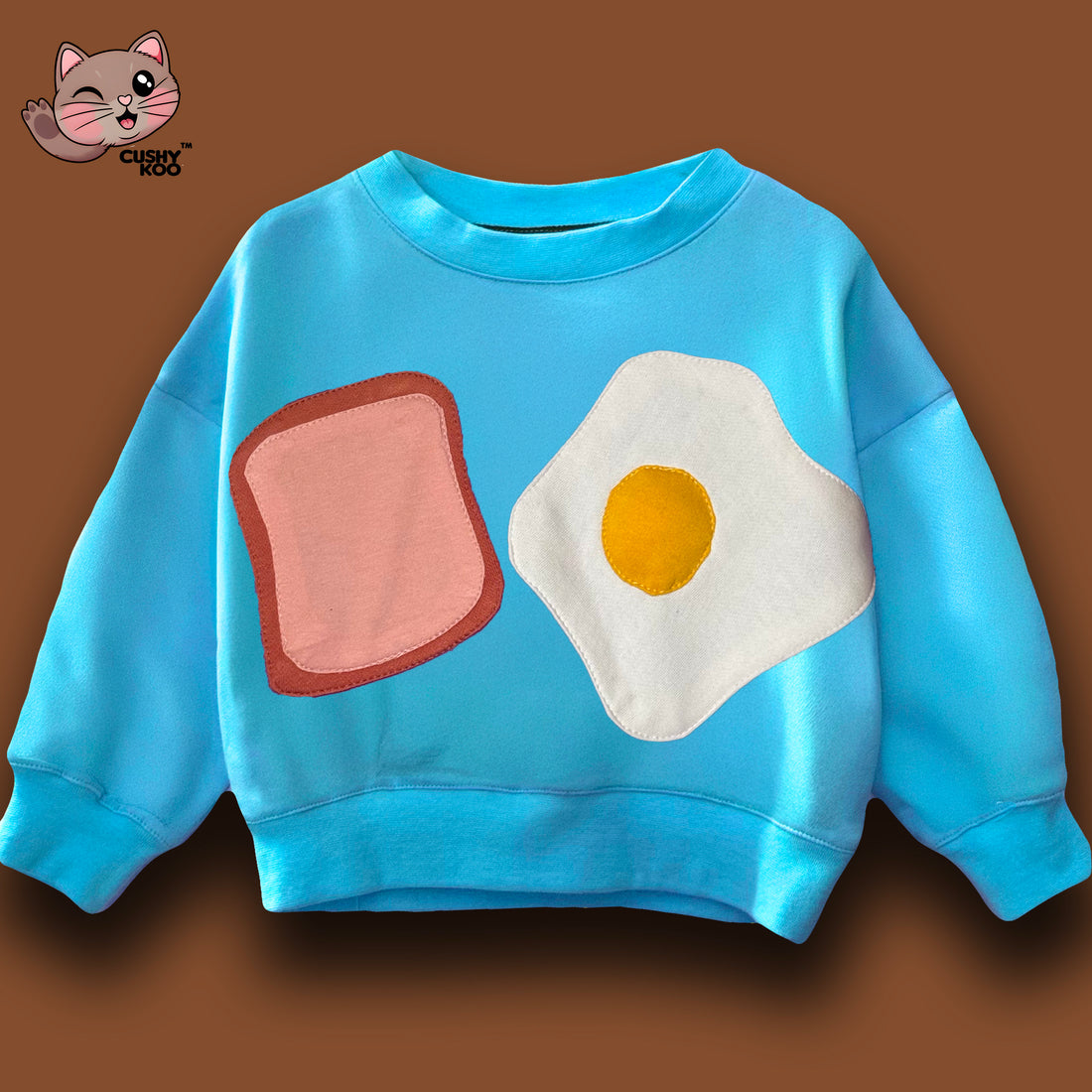 Toast and Omelette T-shirt - Blue