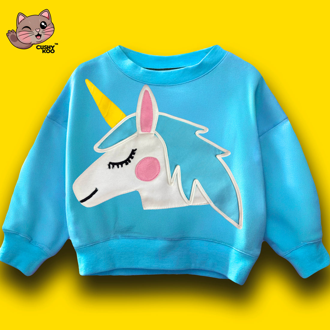 Unicorn in the sky - Blue T-shirt