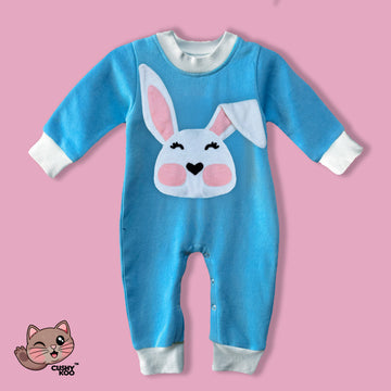 Bunny Baby Romper - Blue