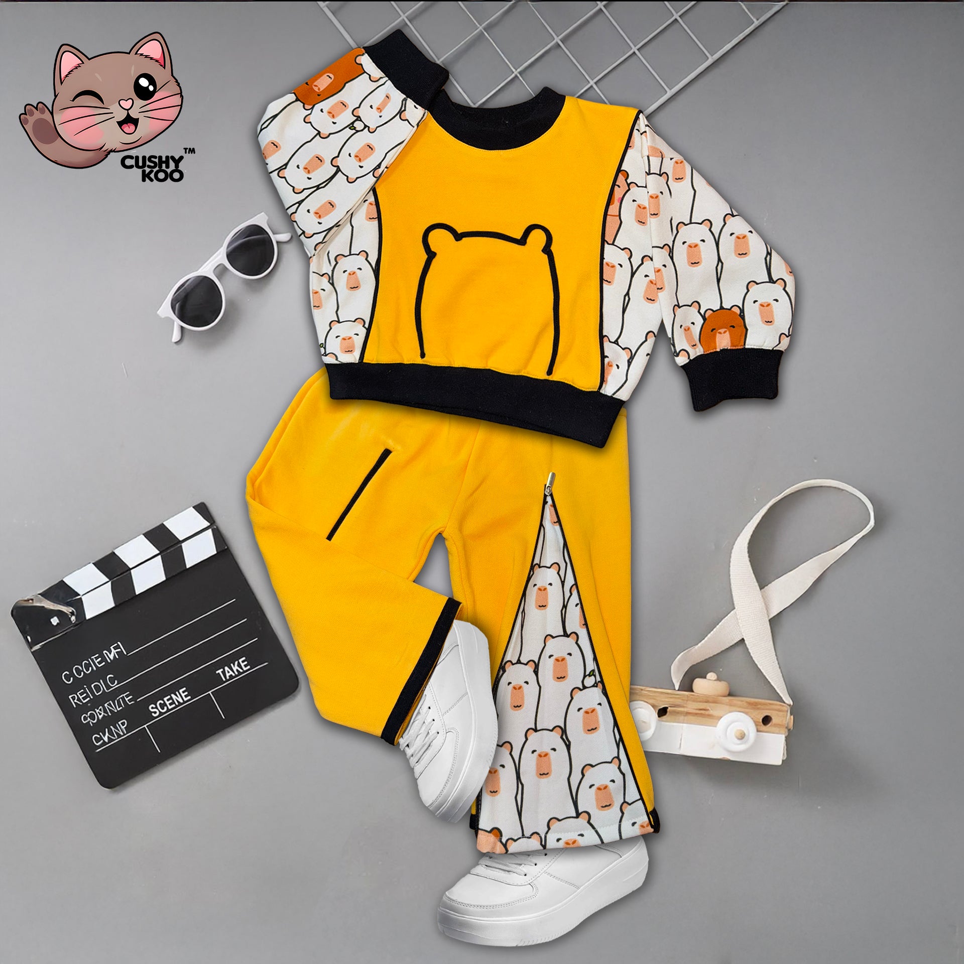 Capy Bara with Zipper Pants - Kid's Set