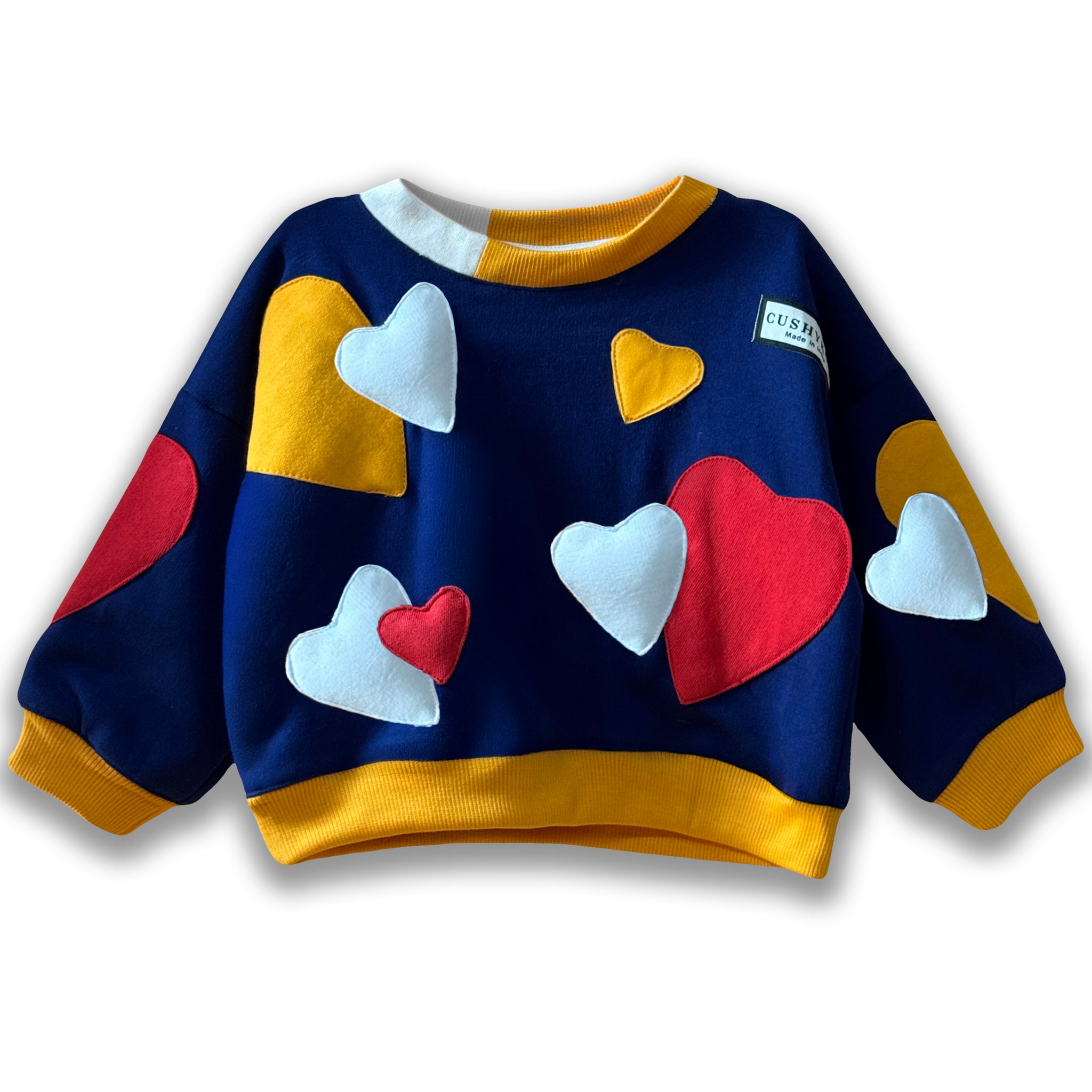 Puffy Hearts 2.0 Tee - Navy Blue