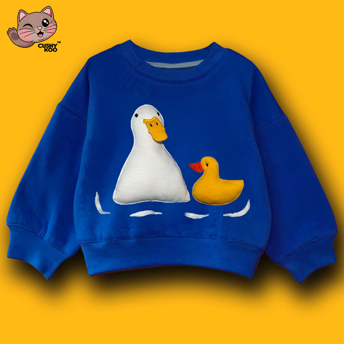 Duck & Duckling Tee - Blue