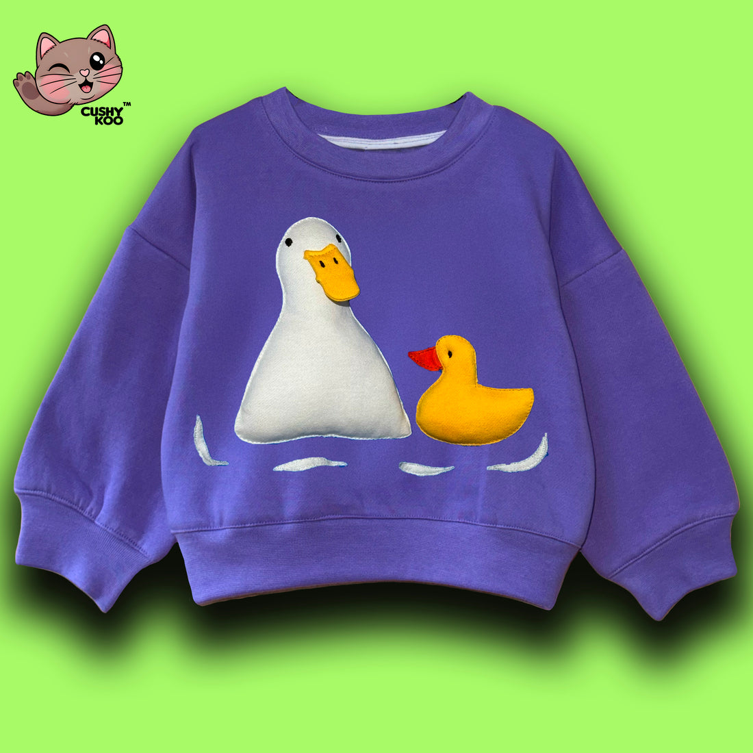 Duck & Duckling Tee - Purple