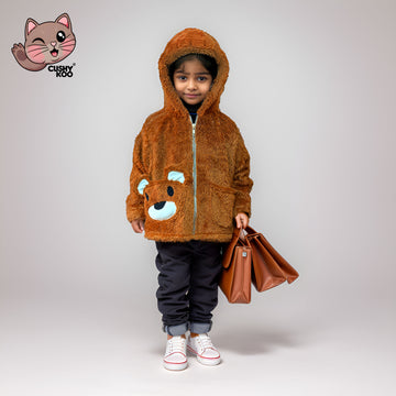 Teddy Fur Hoodie Jacket