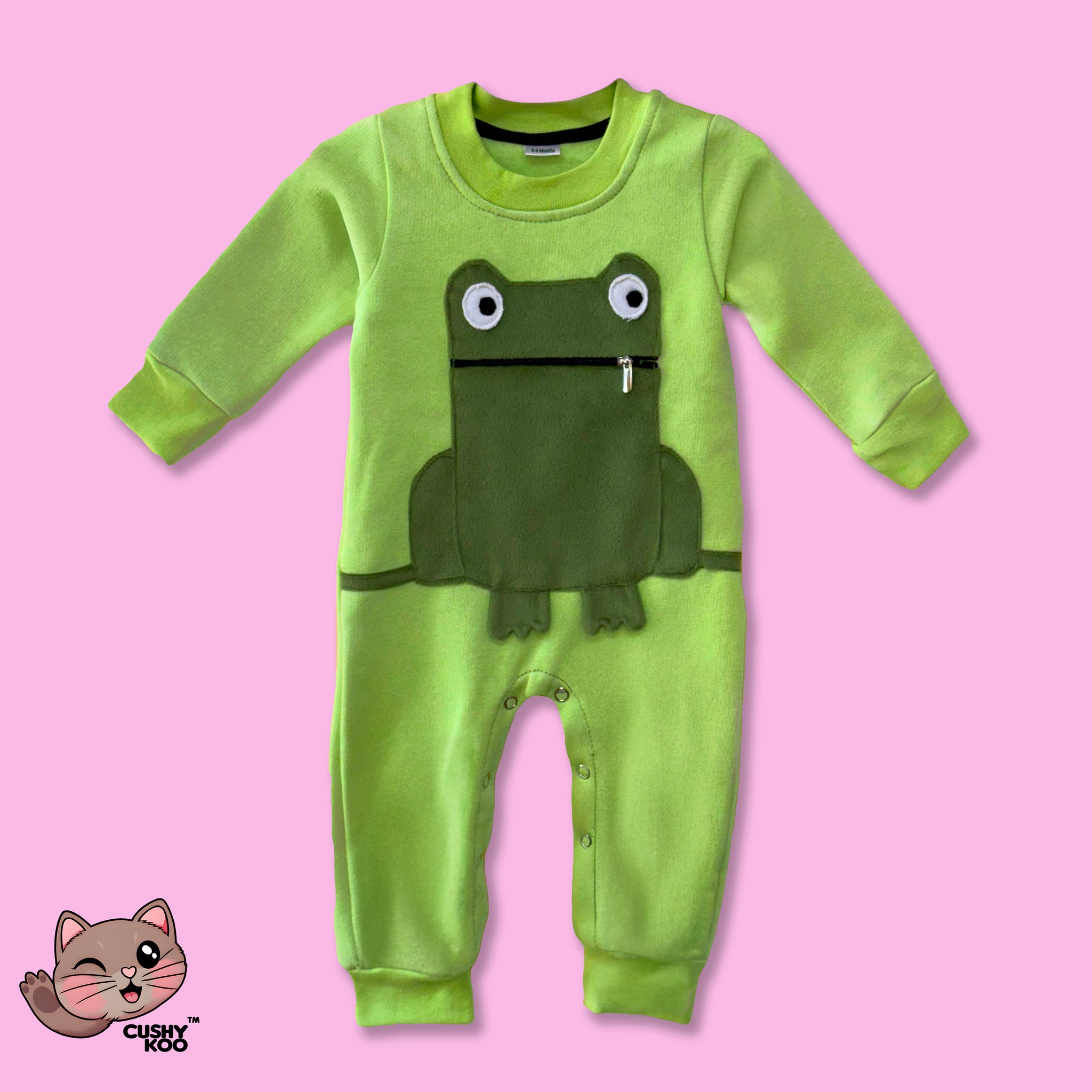 Froggy Baby Romper - Green