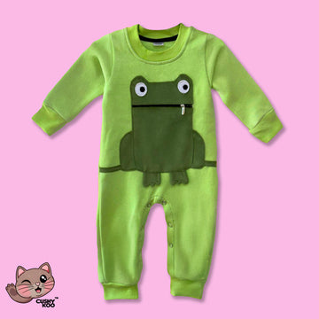 Froggy Baby Romper - Green