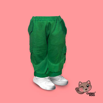 Kid's Cargo Pants - Ocean Green