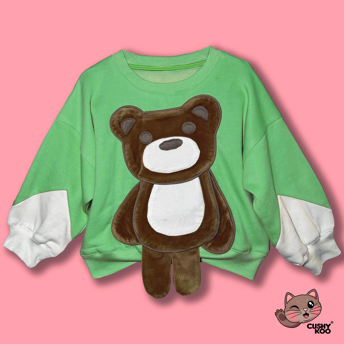 3D Teddy Tee - Light Green