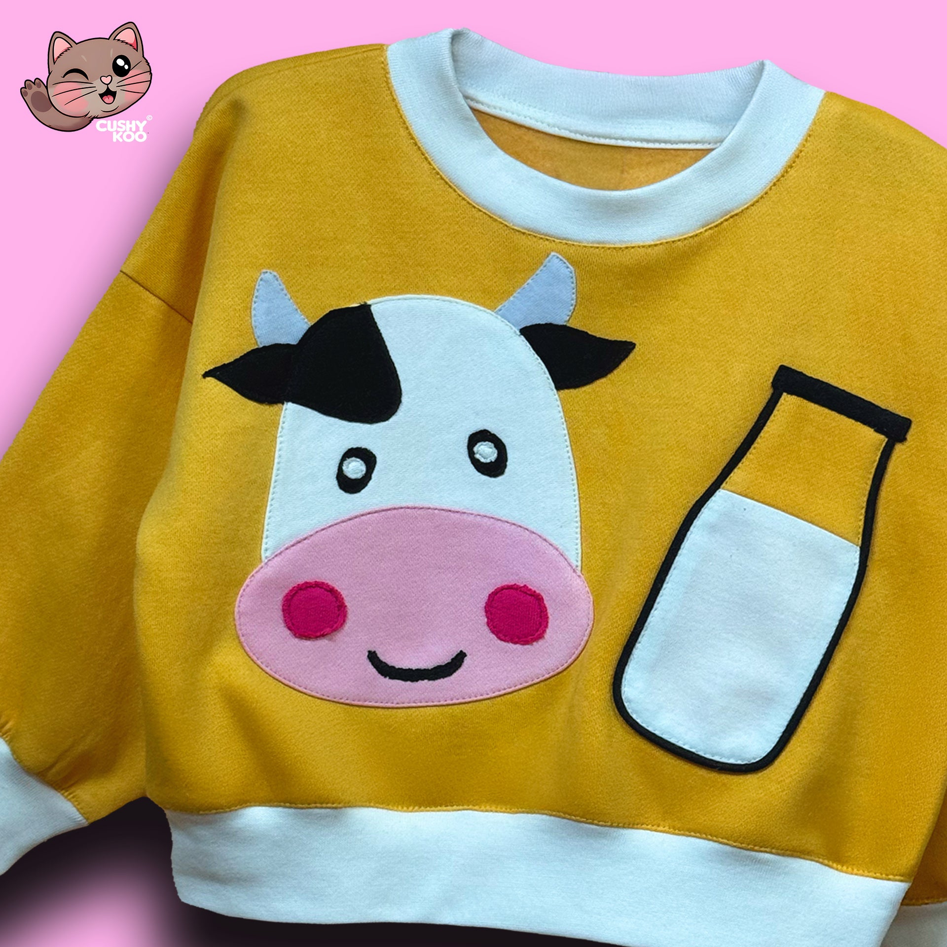 Moo Cow T-shirt - Lounge Yellow