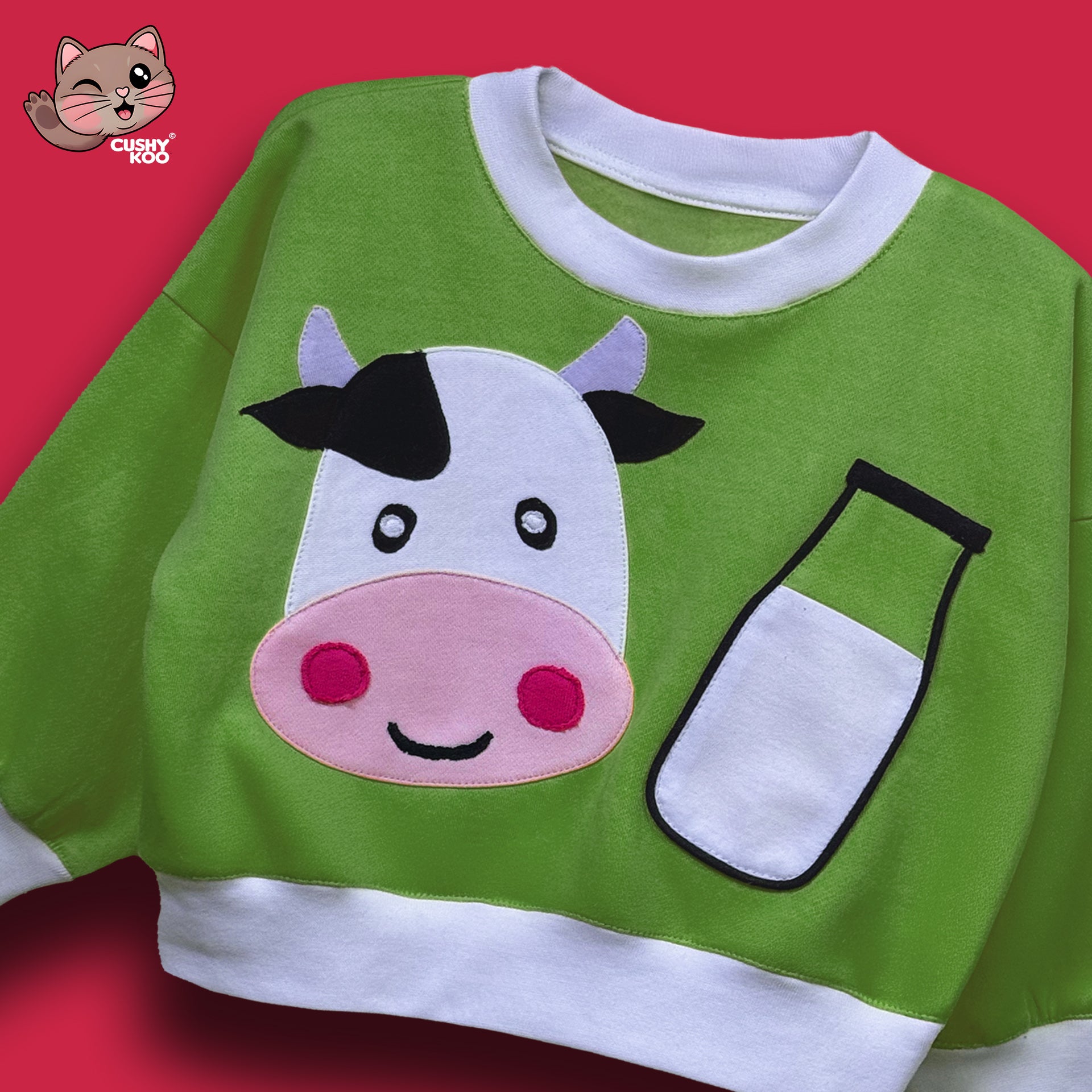 Moo Cow T-shirt - Green