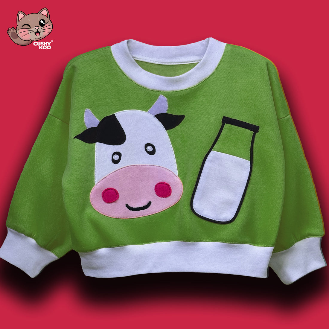 Moo Cow T-shirt - Green