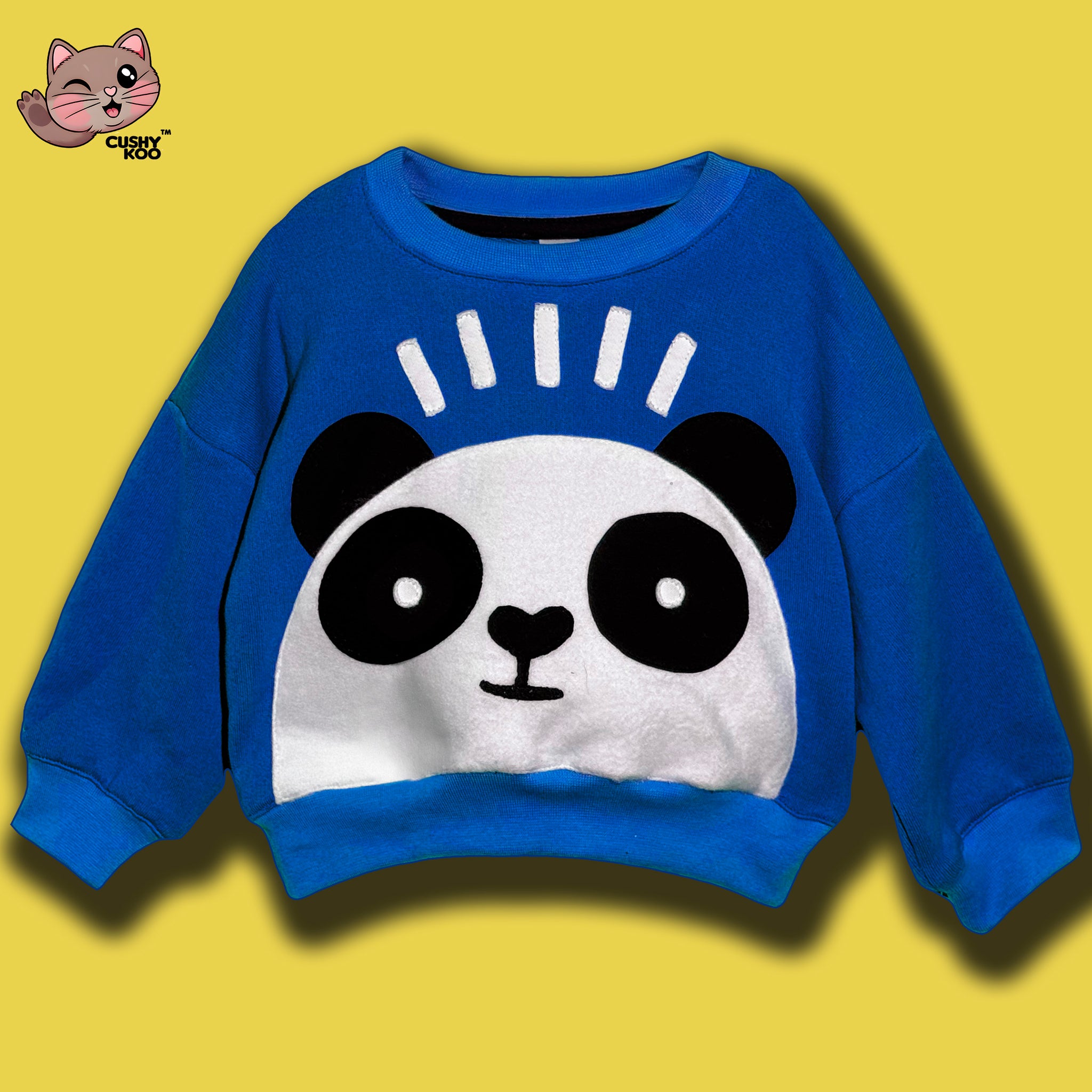 Chubby Panda Tee - Blue