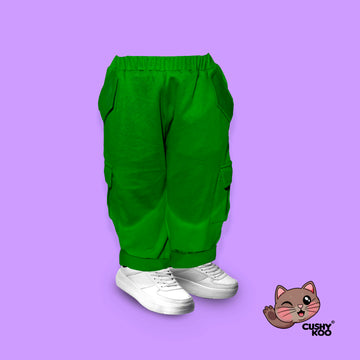 Kid's Cargo Pants - Jungle Green