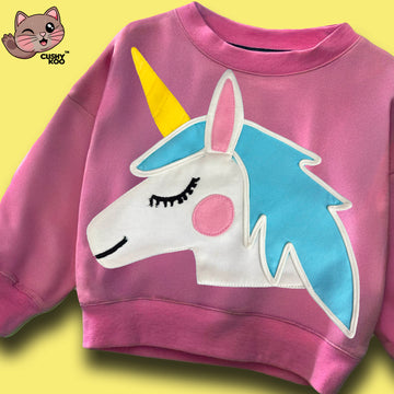 Unicorn in the sky - Pink T-shirt