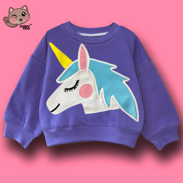 Unicorn in the sky - Purple T-shirt